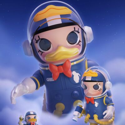 NEW POP MART MEGA Collection 400% SPACE MOLLY Donald Duck Size