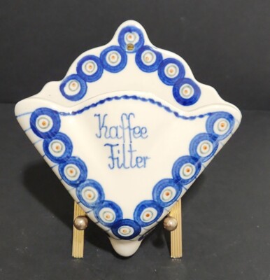 Polish Pottery Kaffee Filter Coffee Filter Wall Pocket
