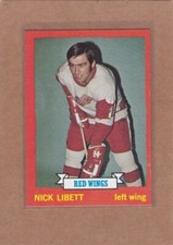1973-74 TOPPS HOCKEY NICK LIBETT #49 RED WINGS EX/EXMT *A35585