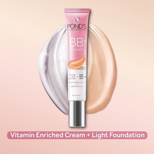 POND'S BB+ Cream, Instant Spot Coverage + Light Make-up Glow, Natural 18g - Picture 5 of 7