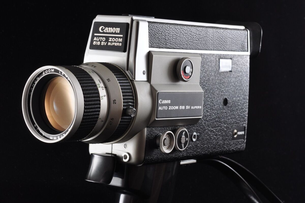 Canon Auto Zoom 518 SV Super8 8mm Film Movie Camera From Canon Auto Zoom 518 SV Super8 8mm Film Movie Camera From