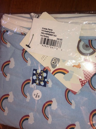 Kickee Pants Bamboo Pond Rainbow Swaddling Blanket Swaddle New - Picture 2 of 5