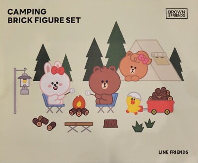 Brown and Cony Line Friends Camping Brick Figure Set | eBay