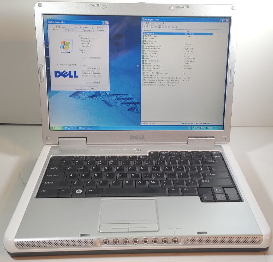 Dell Inspiron 630m Intel Pentium M 740 GHZ 1GB RAM 60GB HDD Win  XP