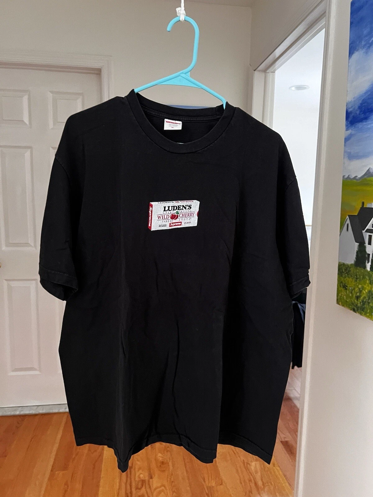 Tee shirt noir Supreme Luden's FW18 taille XL