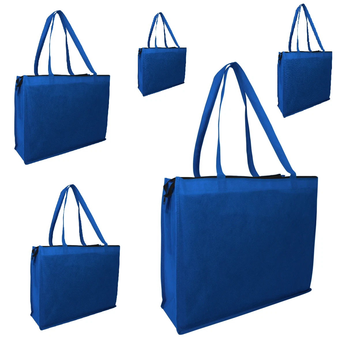 Zippered reusable shopping bags sales