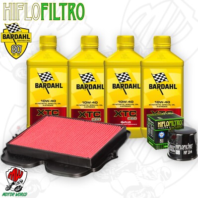 Inspektionskit Öl Bardahl XTC 10W40 + Filter Honda VFR 1200 X 2012 Crosstourer