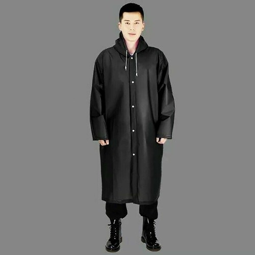 Women Men Waterproof Jacket Thick PVC 