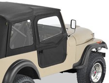 Bestop Teilbare Türen Schwarz Black Denim Softtoptüren Jeep CJ7 76-80