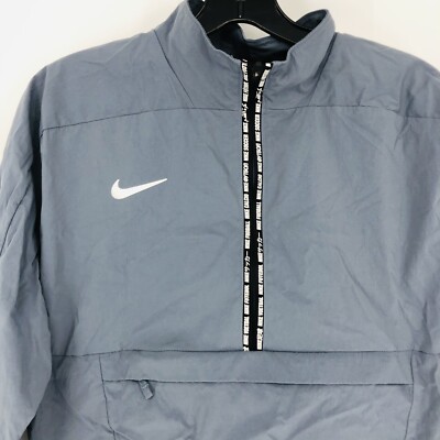 Nike FC Women's Long Sleeve Half Zip Football Jacket Dusty Blue