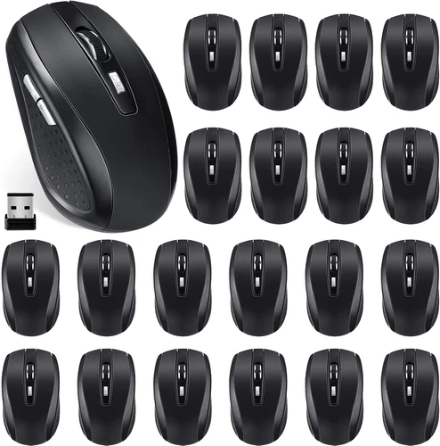 Macarrie 12 Pack Wireless Mouse for Laptop 1200Dpi Wireless Computer Mouse Bulk 