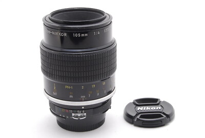 EXC+4 Nikon Micro NIKKOR 105mm f/4 Ai, Front Cap, Rear Cap from