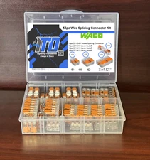 WAGO Lever Nuts 55pc Wire Splicing Connector Kit with Case