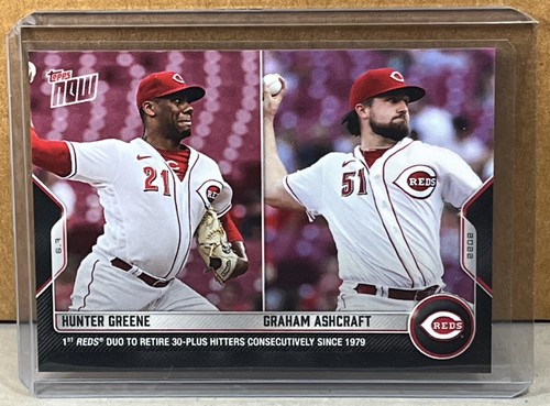 2022 Topps Now 312 Hunter Greene / Graham Ashcraft