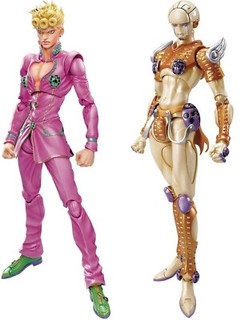 F6 JoJo's Bizarre Adventure Super Action Statue Figure Giorno G.E S.A.S NEW