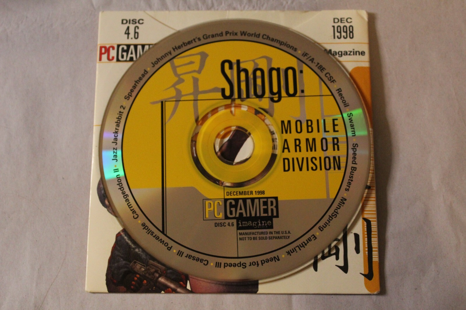 PC Gamer Demo Disc 4.6 Shogo Caesar 3 Need for Speed 3 Recoil Jaxx