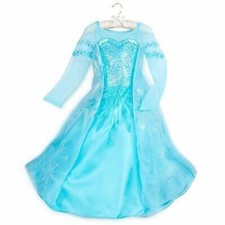 Disney Store Frozen Princesa Elsa Disfraz Vestido Niñas Talla 9 10 Vestido Halloween