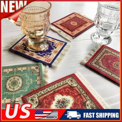 Desk Mouse Mat Pad Desktop Laptop Office Persian Mini Woven Rug Retro Carpet 
