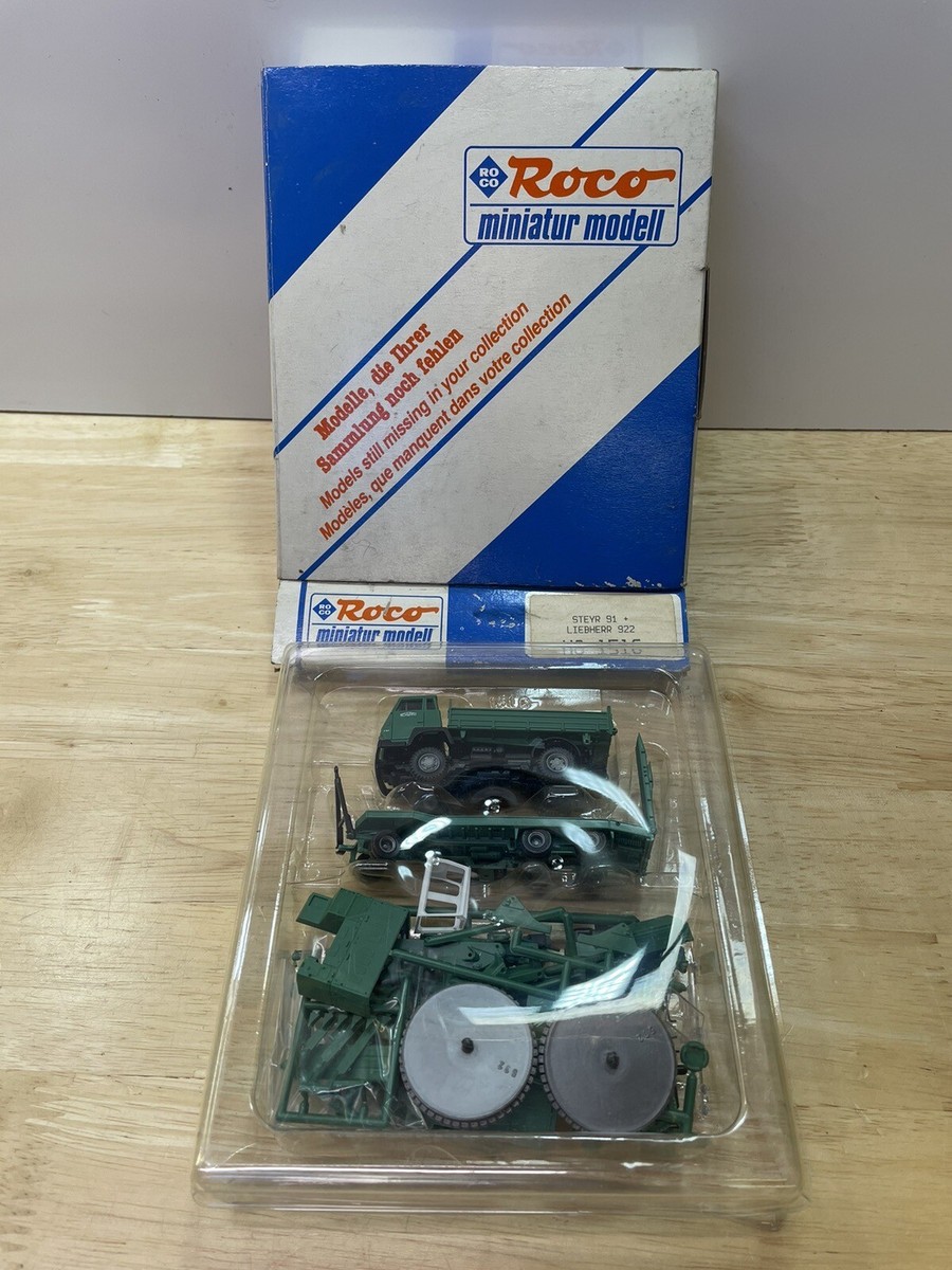 Roco 1:87 Green Ho 1516 Steyr 91 Liebherr Road Building Miniature