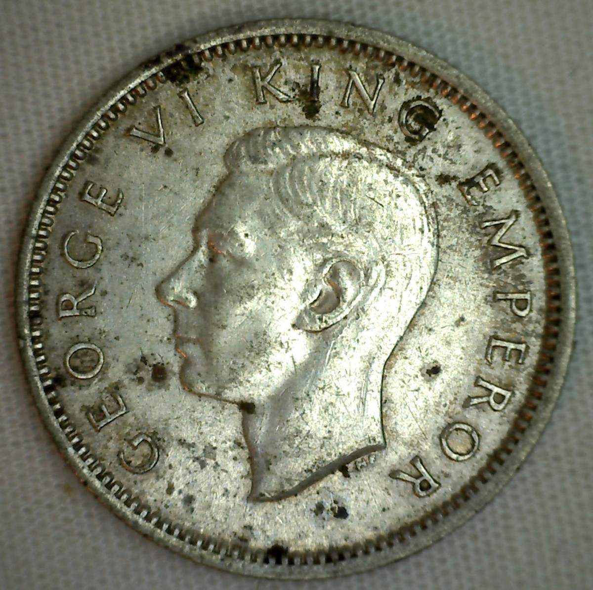 1939 New Zealand Silver Six Pence Coin Sixpence Extra Fine