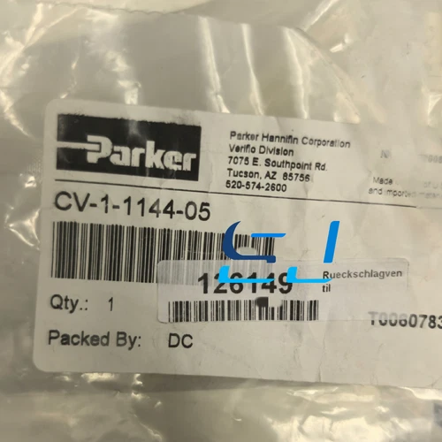 Brand New Parker CV-1-1144-05 Check Valve CV-1-1144-05