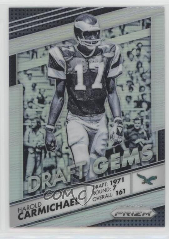 2016 Panini Prizm Draft Gems Silver Prizm Harold Carmichael #5 HOF 7l6