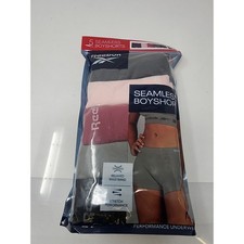Reebok Womens Seamless Boyshorts Multicolor Nylon Blend Casual Size XL
