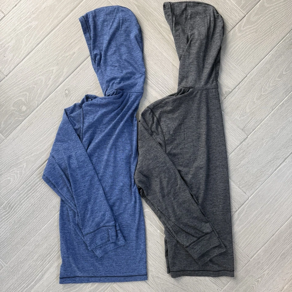 2 camisas con capucha Dri Fit manga larga Roundtree And York Performance grandes para hombre Foto 4 de 4