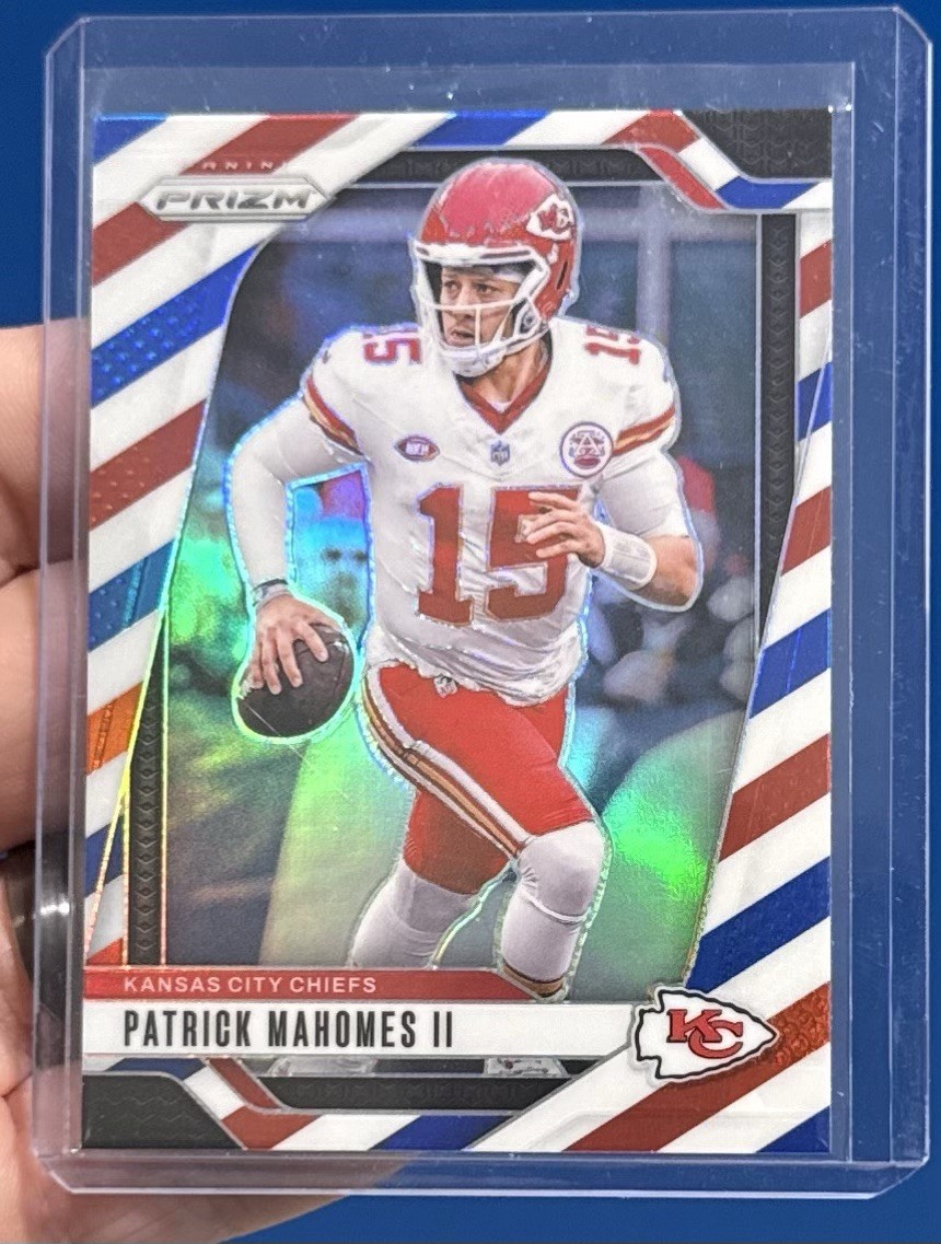 2024 Panini Prizm - Patrick Mahomes II #138 Red White & Blue Prizm