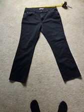 Levi's 505 Straight Leg Women's size 33 Black Denim Jeans. 001