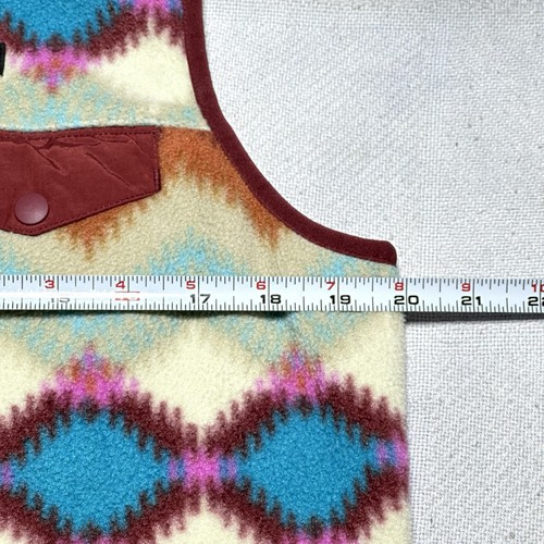 Patagonia Synchilla Snap T Fleece Vest Women’s Large Aztec Western Timber Twist - Picture 9 of 10