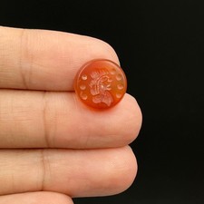 Ancient Roman King Intaglio Agate Cabochon - Circa 1st Century AD