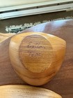 Vintage MCM Emilan Teak Wood Triangular Bowls Mid Century Modern Hand Carved-12 — photo 10