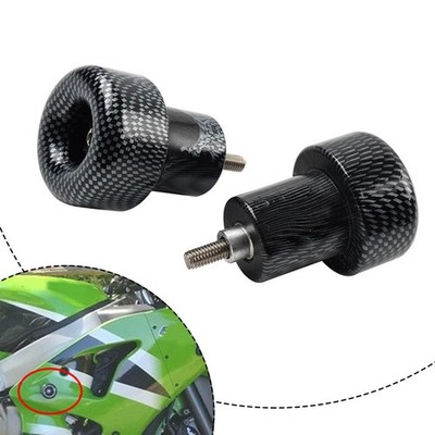 No Cut Frame Sliders For Kawasaki ZZR600 Ninja 636 ZX6 ZX6R ZX9 ZX9R Carbon Look