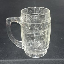 Tasse en verre transparent soda bière racine ancienne de papa 10 oz liquide vintage lourde