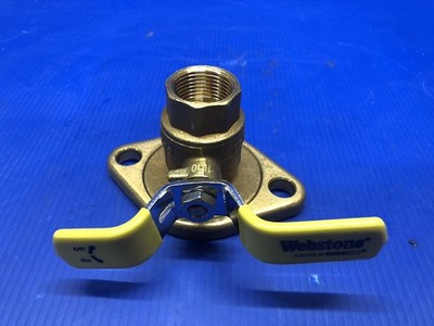 NEW NIBCO Webstone H-41403 3/4'' FIP x Rotating Flange Brass Isolation Valve