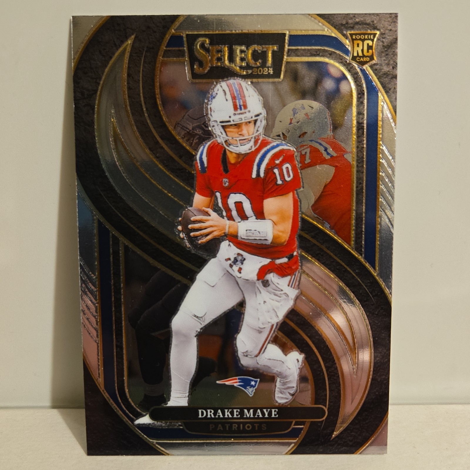 2024 Panini Select - Premier Level Drake Maye #113 Silver Prizm (RC)