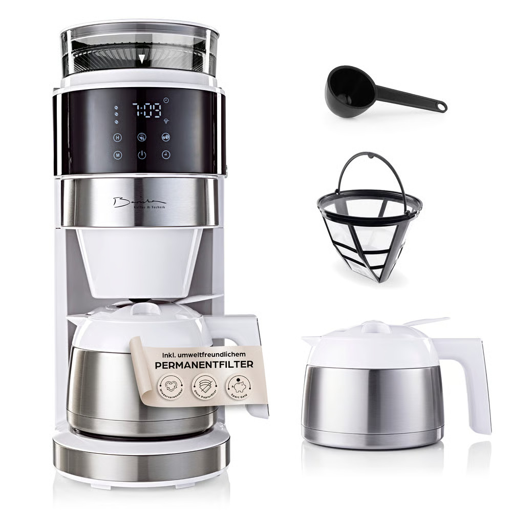 Macchina da caffè barista con macinino thermos macchina filtro touch display