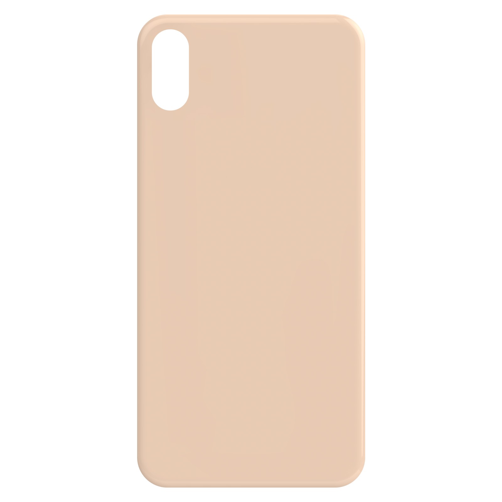 Réparer vitre arrière iPhone XS rose avec cette pièce de rechange en verre