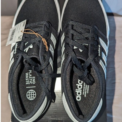 adidas schuhe herren 6,5 SEELEY XT SCHWARZ WEISS GZ8568 CANVAS OBERMATERIAL - Bild 9 von 11