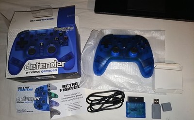 Retro Fighters Defender Wireless Gamepad Controller (Blue Frost) Open Box Mint 