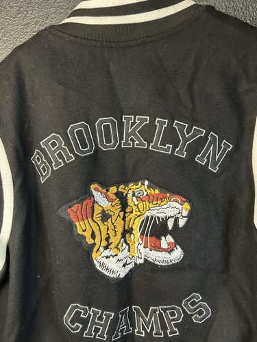 Vintage Havana Jacke Damen Gr. L schwarz Varsity Jacket Bomber - Brooklyn Champs - Bild 11 von 14