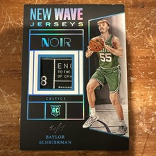 1/1 One of One! BAYLOR SCHEIERMAN 2024-25 Panini Noir Patch New Wave Jerseys RC 
