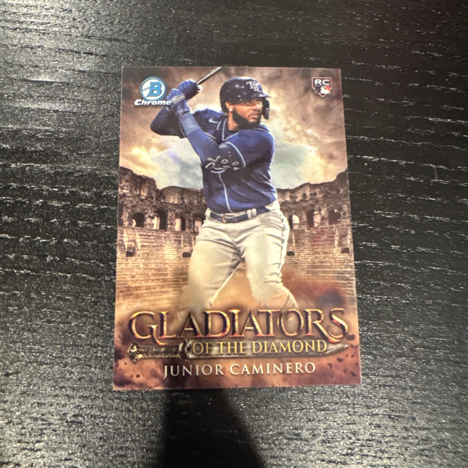 2024 Bowman Chrome Junior Caminero Rookie Gladiators Of The Diamond RC