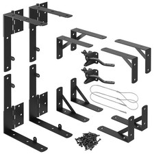2 Set Gate Frame Fence Kit with Gate Latch,Heavy Duty Anti Sag Gate Kit, Gate...