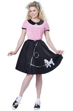 50'S Hop with Poodle Skirt Adult Costume California Costumes