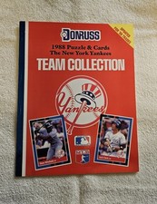 Original Vintage 1988 Donruss New York Yankees Team Set Uncut Book Collection