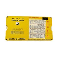 Vintage 1965 Motor Data Calculator Temperature Corrections Square D Company