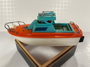 Vintage 60's? B/O Toy Cabin Cruiser Boat Like MOTORIFIC BOATERIFIC - WORKING