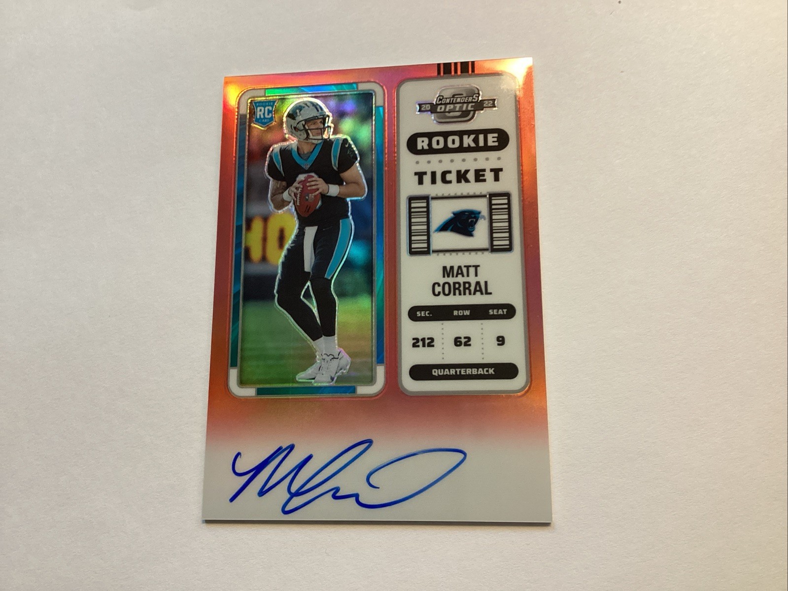 MATT CORRAL 2022 Panini Contenders Optic Red Autograph AUTO RC #130 /149 d